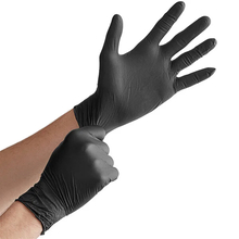 Lavex Pro Nitrile Black 6 Mil Heavy-Duty Powder-Free Textured Gloves