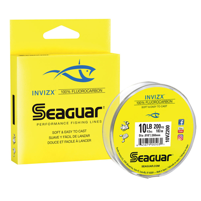 Seaguar InvizX Fluorocarbon Line 200 yard spool